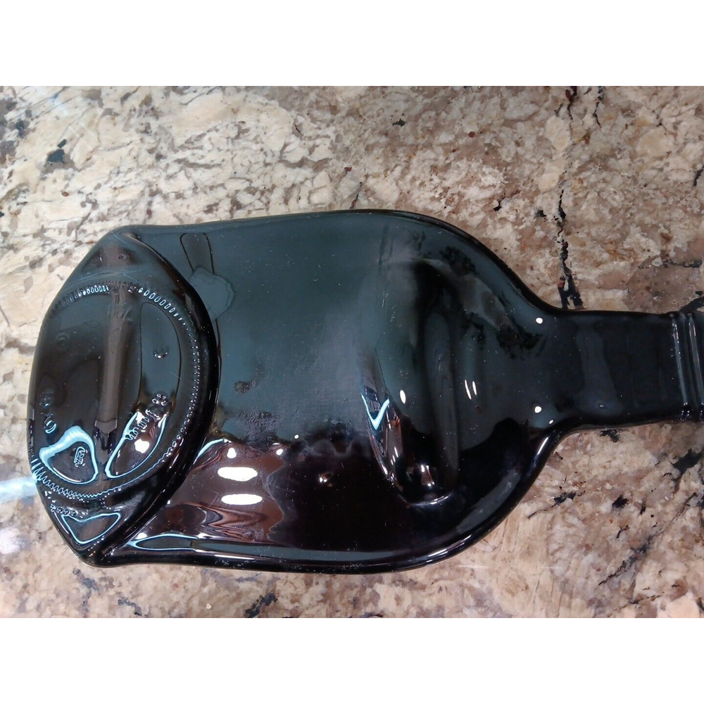 1870 Flat Black Glass Bottle For Displaying Food Serving charcuterie Tray Decor - Picture 9 of 16